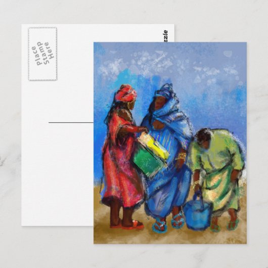 Het passeren van Word Briefkaart (Voorkant / Achterkant)