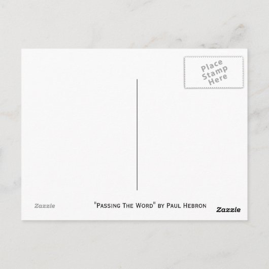 Het passeren van Word Briefkaart (Achterkant)