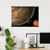 Het passeren voor het oog van een reus poster (Thuiskantoor)