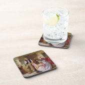 Het patchwork-kwilt drankjes onderzetter (Rechterzijde)