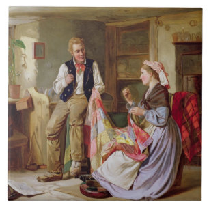 Het patchwork-kwilt tegeltje