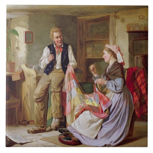 Het patchwork-kwilt tegeltje (Voorkant)