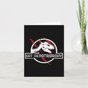 Het Patriarchaat Dinosaurus Feministische Humor Ge Kaart