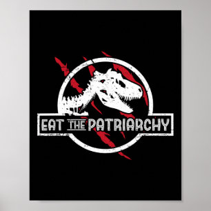 Het Patriarchaat Dinosaurus Feministische Humor Ge Poster
