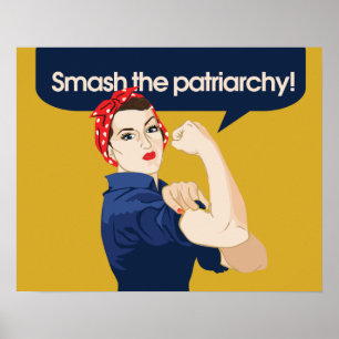 Het patriarchistische feministische Gezegde smaaie Poster