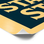 Het Patriotic Bigfoot Poster (STAND TALL). BLIJF V (Hoek)