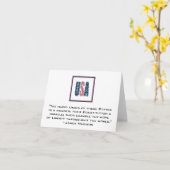 Het Patriottische Citaat Notecard. van James Kaart (Gele Bloem)