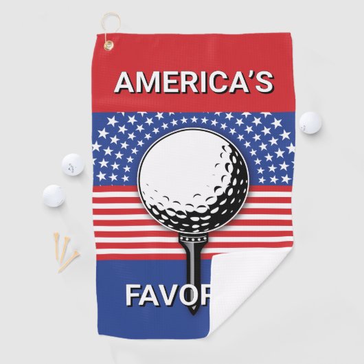 Het patriottische golfontwerp van Amerika Golfhanddoek (Insitu)