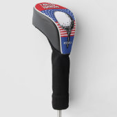 Het patriottische golfontwerp van Amerika Golfheadcover (Schuin)
