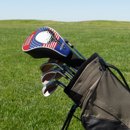 Het patriottische golfontwerp van Amerika Golfheadcover (Insitu)