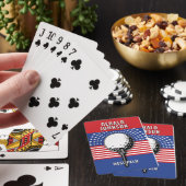 Het patriottische golfontwerp van Amerika Pokerkaarten (Insitu)