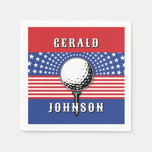 Het patriottische golfontwerp van Amerika Servet (Voorkant)