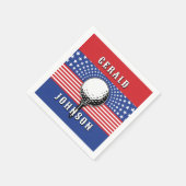 Het patriottische golfontwerp van Amerika Servet (Hoek)