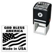 Het patriottische stempel 'Made in USA' (In situ)