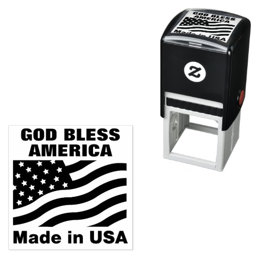 Het patriottische stempel 'Made in USA' (In situ)