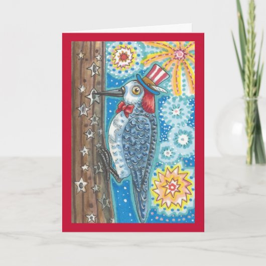 Het PATRIOTTISCHE Vers van het WENSKAART van het Kaart (Voorkant)