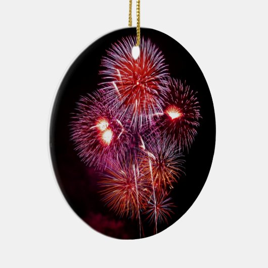 Het patriottische Vuurwerk van Giften van 4 van Keramisch Ornament (Rechts)