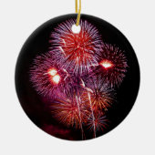 Het patriottische Vuurwerk van Giften van 4 van Keramisch Ornament (Voorkant)