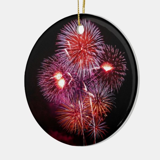 Het patriottische Vuurwerk van Giften van 4 van Keramisch Ornament (Links)