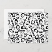 Het patroon Goonies Characters Briefkaart (Voorkant / Achterkant)