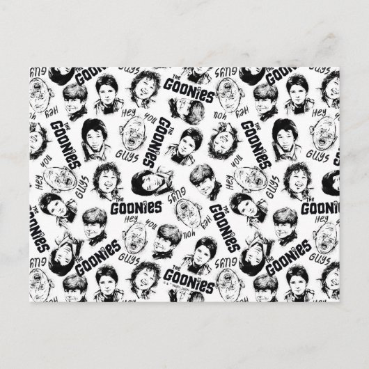 Het patroon Goonies Characters Briefkaart (Voorkant)