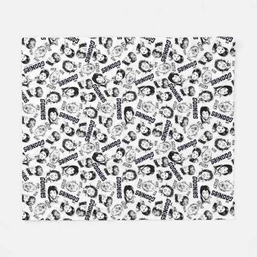 Het patroon Goonies Characters Fleece Deken (Voorkant (Horizontaal))