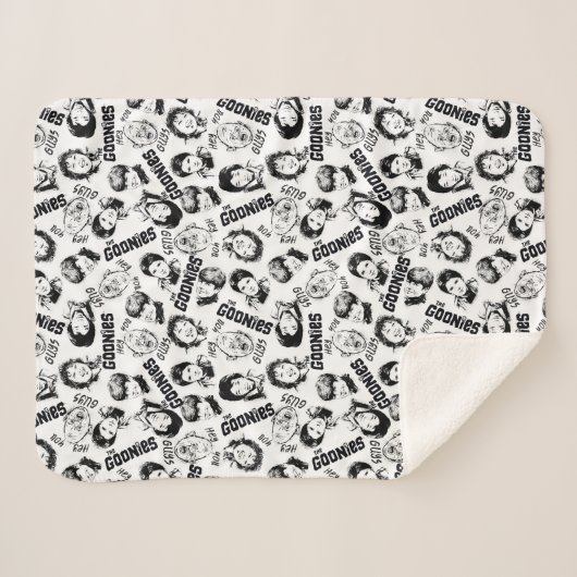 Het patroon Goonies Characters Sherpa Deken (Voorkant (horizontaal))