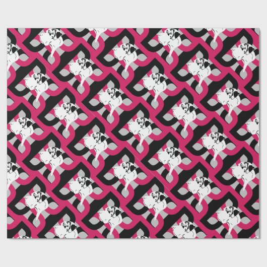 Het patroon Grote Deen Cadeaupapier (Vlak)