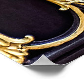 Het patroon op de metalen poort poster (Hoek)