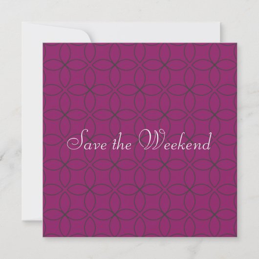 Het patroon opslaan van de datum save the date (Voorkant)