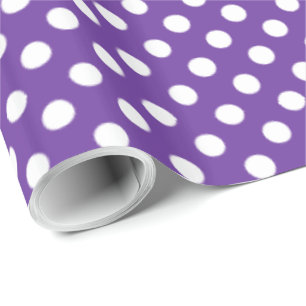 Het Patroon Purple Heart van vlekken Cadeaupapier