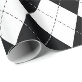 Het patroon van Argyle naadloos in zwart-wit. Geom Cadeaupapier (Rol Hoek)