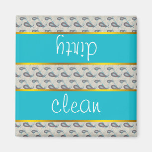 Het Patroon van Champagne Paisley Magneet