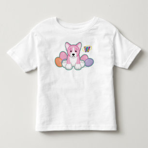 Het Patroon van Corgi van de Lente van Lil Kinder Shirts