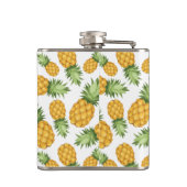 Het Patroon van de Ananas van de cartoon Heupfles (Achterkant)