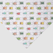 Het Patroon van de Beetles van de Waterverf van Lo Tissuepapier (Detail)