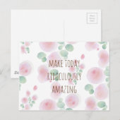 Het Patroon van de bloem Briefkaart (Voorkant / Achterkant)