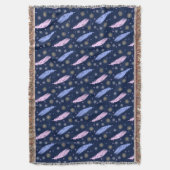 het patroon van de boho-veren. deken (Voorkant Verticaal)