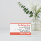 Het Patroon van de Bricken van de Bouwer van het h Visitekaartje (Staand voorkant)