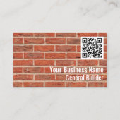 Het Patroon van de Bricken van de Bouwer van het h Visitekaartje (Achterkant)