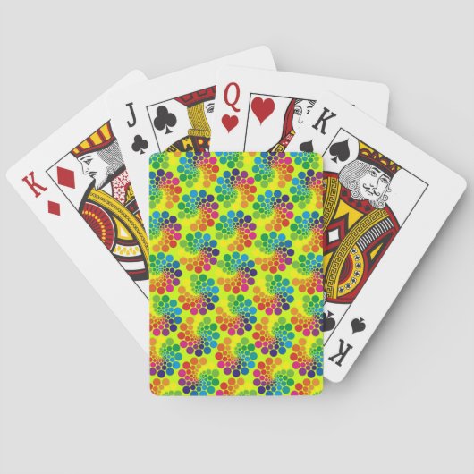 Het Patroon van de Cirkel van de Punten van de kle Pokerkaarten (Achterkant)