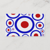 Het patroon van de cirkel van de zijkanten van de visitekaartje (Achterkant)