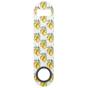 Het Patroon van de Citroenen van de waterverf en Speed Flessenopener