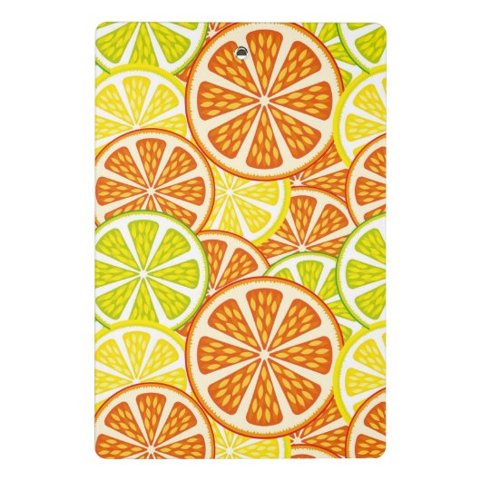 Het patroon van de citrusvrucht mini klembord (Achterkant)