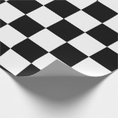 Het patroon van de controlerraad met wit, zwart cadeaupapier (Hoek)