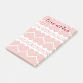 Het Patroon van de Dag van de valentijn Post-it® Notes (Schuin)