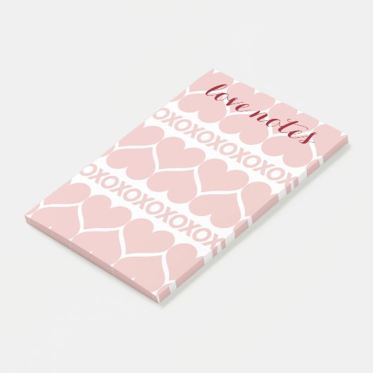 Het Patroon van de Dag van de valentijn Post-it® Notes (Schuin)