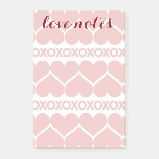 Het Patroon van de Dag van de valentijn Post-it® Notes (Voorkant)