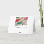 Het Patroon van de Diamant van Kerstmis Feestdagen Kaart (Achterkant)