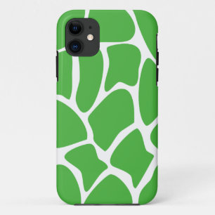 Het Patroon van de Druk van de Giraffe in Groen Oe iPhone 11 Hoesje
